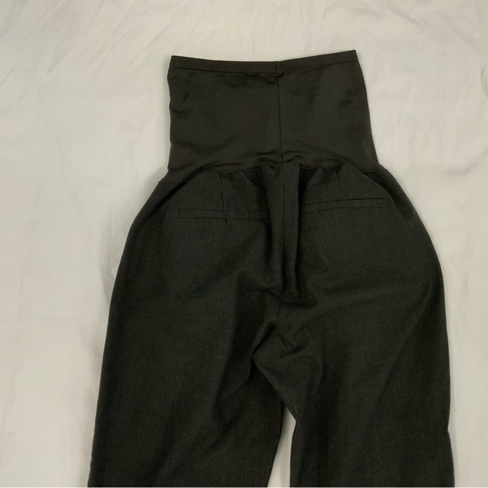 Gap Maternity 00R Stretch Perfect Trouser Pants Gray Full Panel Career To Casual - Picture 12 of 13